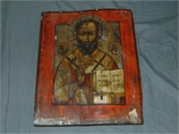 19th Century Hand Painted Russian Icon