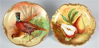 TWO ARTIST-SIGNED LIMOGES PLAQUES