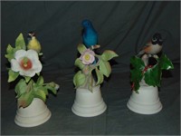 Boehm Porcelain, Grouping of 3 Birds