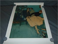 Malcolm Liepke Signed Lithograph "Dressing Room"