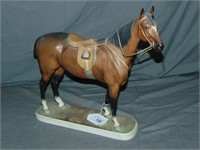 Boehm Porcelain Hunter Horse Statue