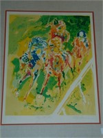 LeRoy Neiman, Signed Horse Racing Serigraph Print
