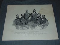 Rare Currier & Ives First Colored Senators