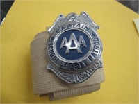 Captain School Safety Patrol Badge and Belt AAA