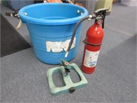 large "maidware" blue bucket -sprinkler -fire ext.