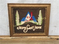 Framed "Home Sweet Home" Handmade Decor