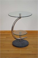 Modernist Glass Side Table