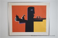 Silkscreen, signed and numbered by Guzman 1969