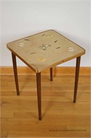 Mid Century Table with Butterflies