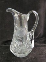 CRYSTAL PITCHER 9"T