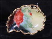 HAND PAINTED LIMOGES DISH 7"W
