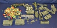 Large Lot of Plastic Army Men and Vehicles