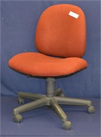 Adjustable Red Fabric Office Chair