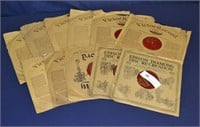 11 Antique Victor Talking Machine Disc Records