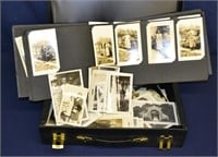 Briefcase Lot Vintage B&W Photos & Cards