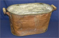 Antique Copper Oval Boiler No Lid