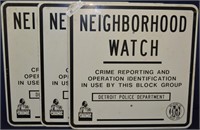3 - Neighboor Watch Metal Street Sign