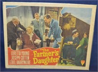 1974 Litho 11" x 14" Movie Card Farmer's Daughter