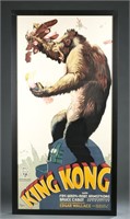 King Kong (RKO) Lithograph poster, signed.