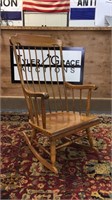 MAPLE ANTIQUE ROCKING CHAIR BY NICHOLS & STONE CO