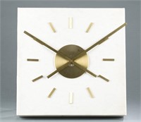 George Nelson Mid-century built in wall clock.