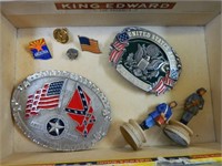 US ARMY RETIRED BELT BUCKLE,AMERICAN BY BIRTH