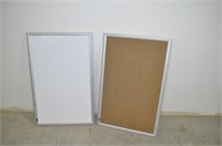 One White Board & One Cork Board