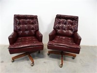 Traditional Button Tufted Office Chairs - 2