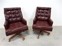 Traditional  Button Tufted Office Chairs - 2
