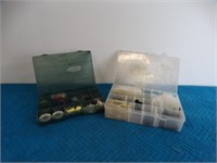 2 Plastic Storage Containers w/Electrical Content
