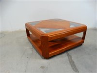 Contemporary Square Oak Coffee Table