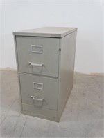Beige Metal 2 Drawer File Cabinet