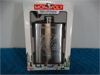 New in Box Flask w/Funnel - Monopoly Design