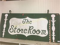 2 sided handpainted The Storeroom sign