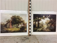 2 Dalhart Windberg prints-Yesteryear Summer Day