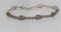Silver marcasite bracelet