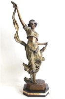Art Deco Bronze "Eastern Dancer" After Gori