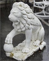 Lion Concrete Statue with ball