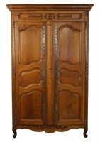 19th cent. French Walnut  Armoire