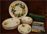 Quantity of porcelain plates and platter