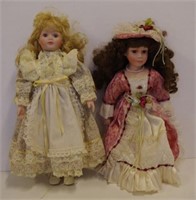 Two Hillview Lane porcelain dolls