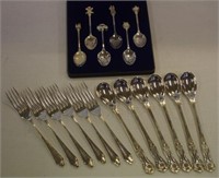 Boxed silver plated Commemorative spoons