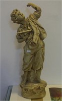 Large vintage plaster figure of a boy