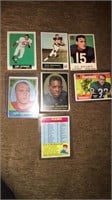Large 1950s and 1960s vintage football card lot