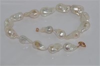 Well matched baroque pearl necklace