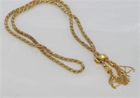 Good 18ct yellow and white gold necklace