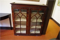 Antique enclosed bookcase