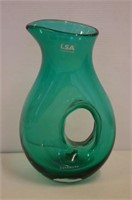 Modern Polish green glass jug