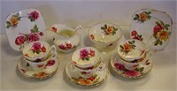 Part Hammersley "Morgan Rose" teaset