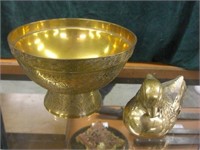 Brass Bowl and Duck